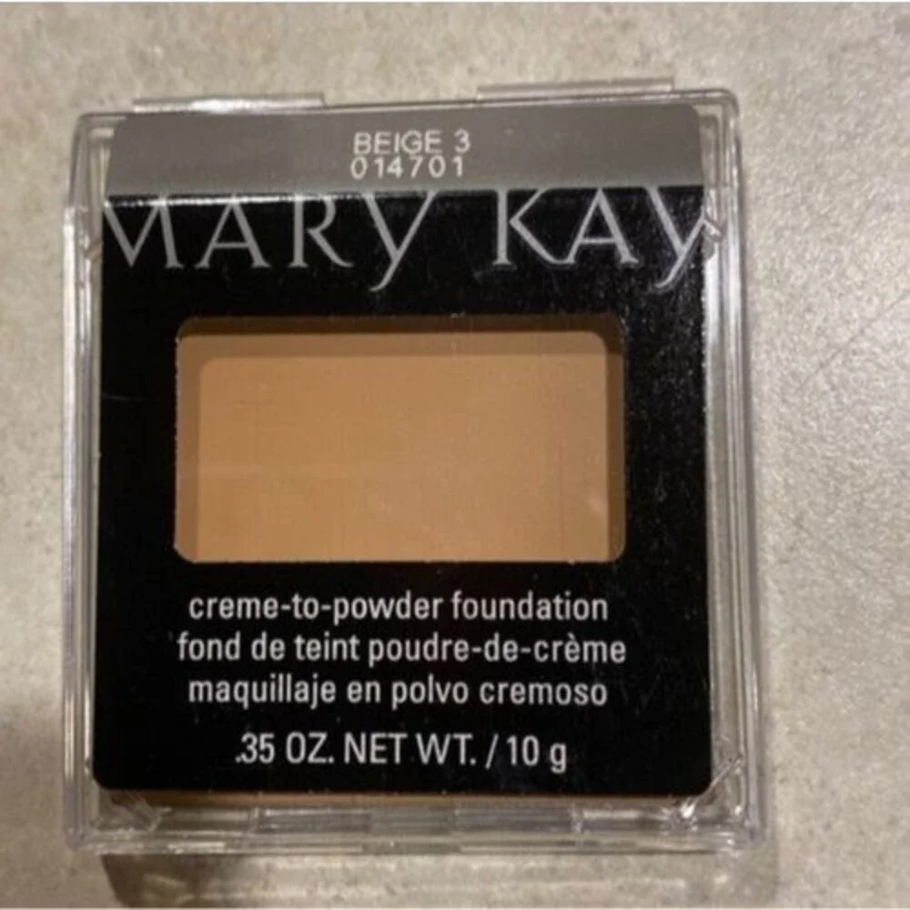 Mary Kay Creme to Powder Foundation BEIGE 3 Discontinued 014703